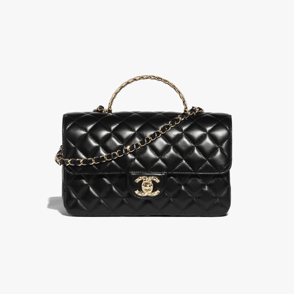 Chanel Black Quilted Leather Bag